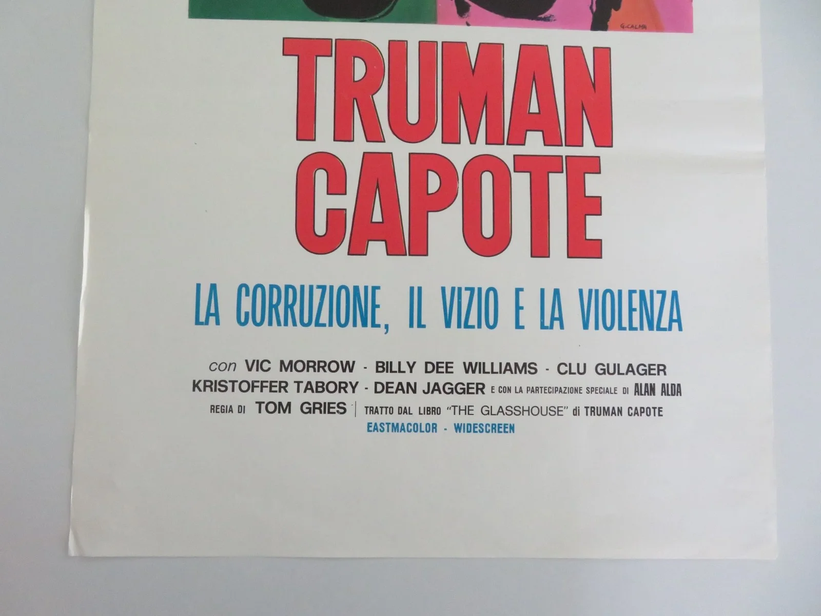 Truman Capote's The Glass House Italian Locandina Poster Billy Dee Williams 1972, изображение 4