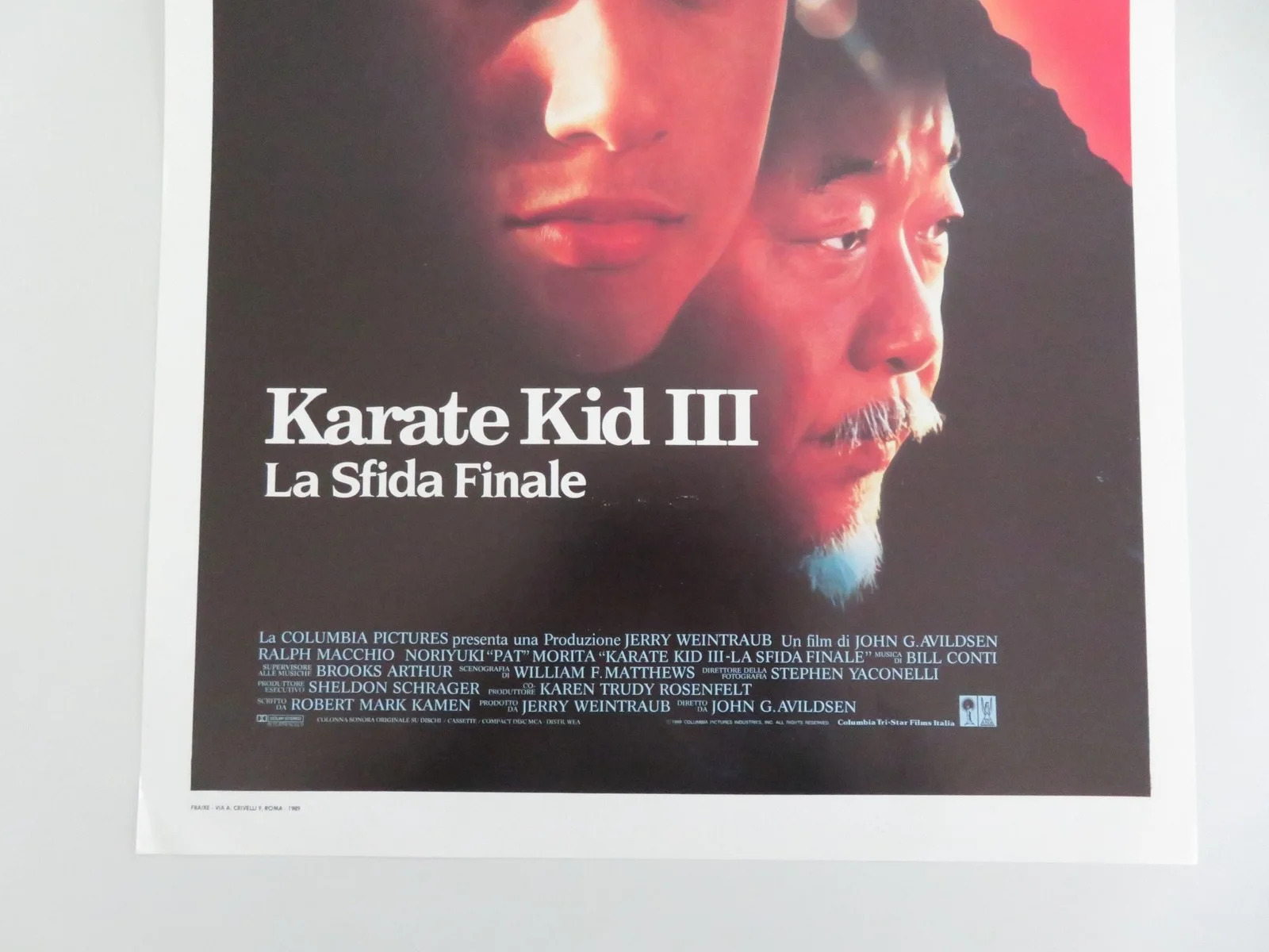 Karate Kid III Italian Locandina Poster Ralph Macchio Pat Morita 1989, изображение 4