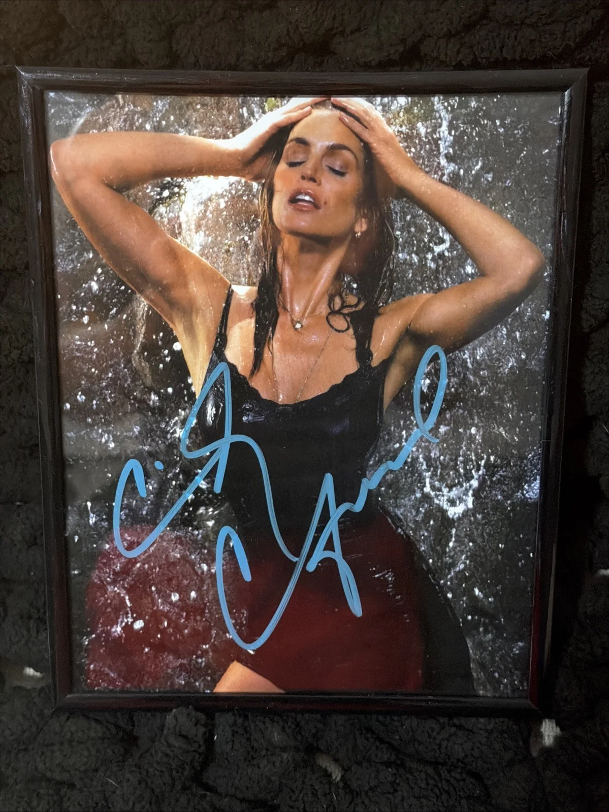 Cindy Crawford — 🔥 IP Autograph - Cindy Crawford 8 x 10 Framed Gloss Photo Signed w/ COA - 🔥