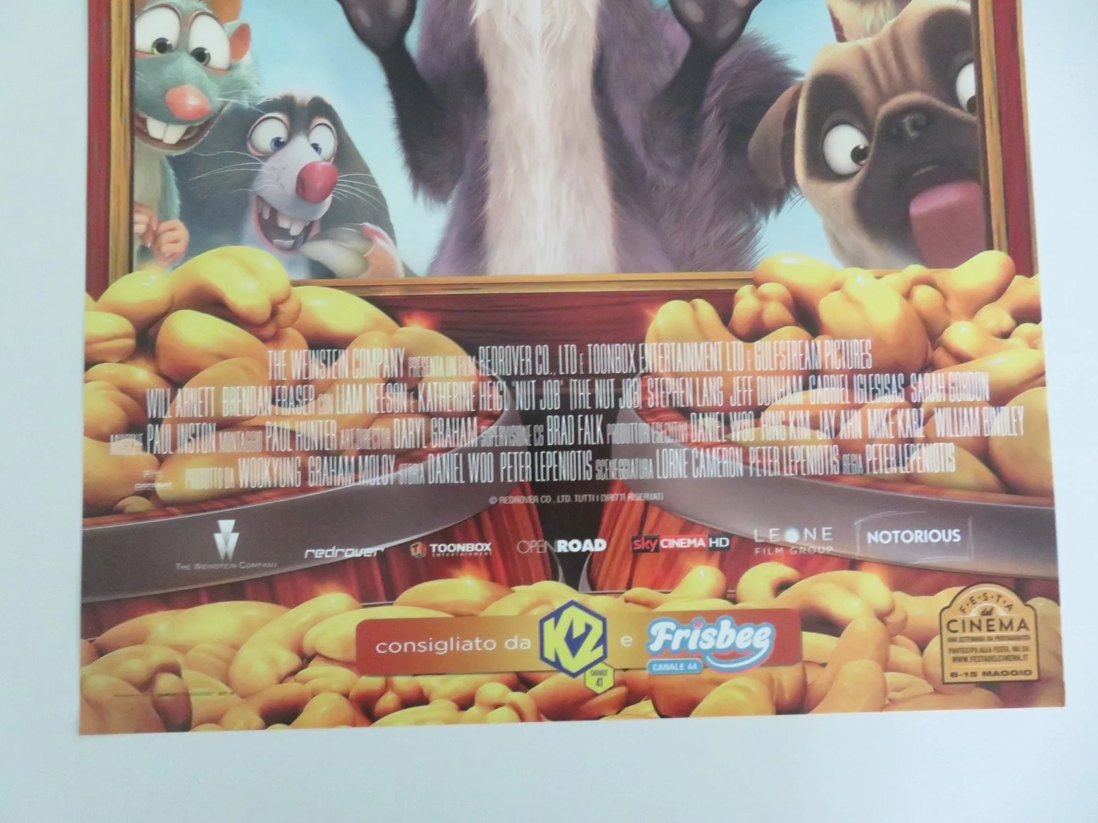 The Nut Job - B Italian Locandina Poster Will Arnett Brendan Fraser 2014, изображение 4