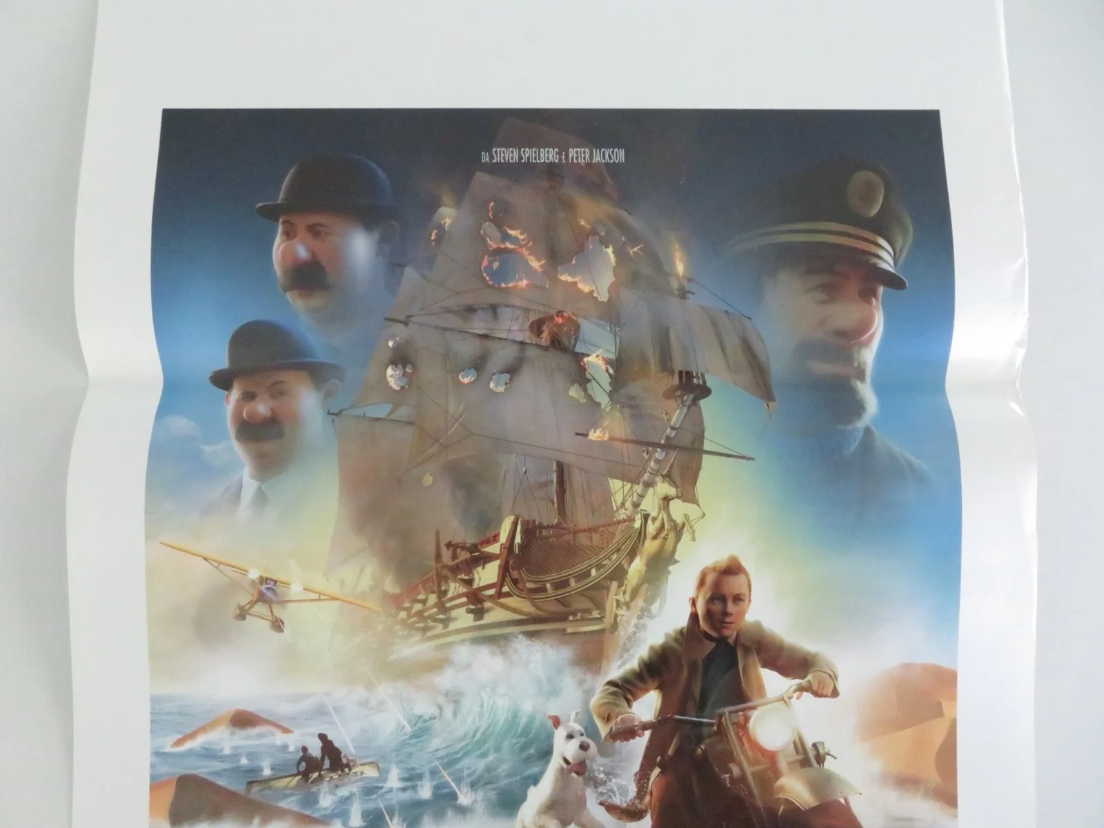 The Adventures of Tintin Italian Locandina Poster Jamie Bell Andy Serkis 2011, изображение 3