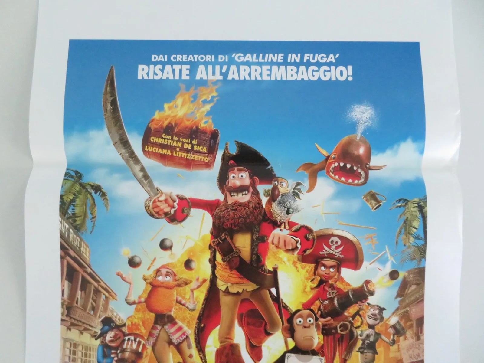 The Pirates! Band of Misfits Italian Locandina Poster Hugh Grant Freemna 2012, изображение 3