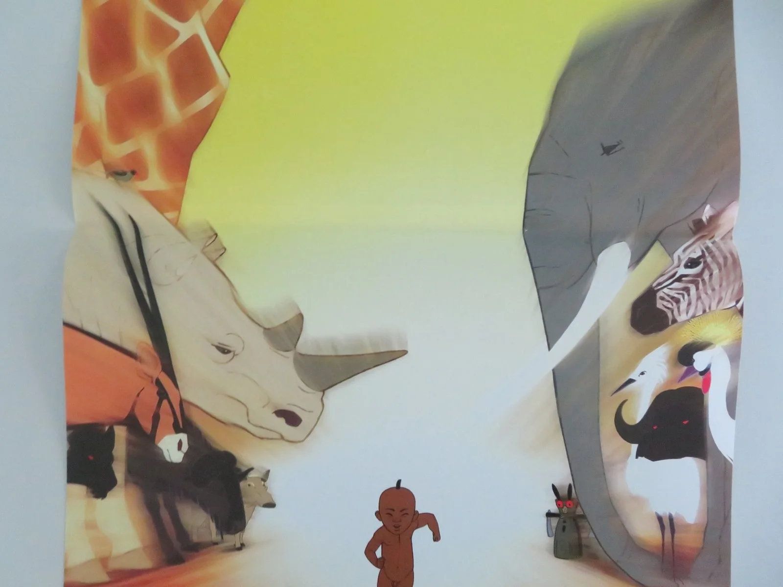 Kirikou and the Wild Beasts Italian Locandina Poster Pierre-Ndoffé Sarr 2005, изображение 3