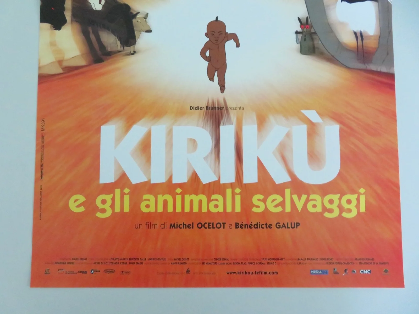 Kirikou and the Wild Beasts Italian Locandina Poster Pierre-Ndoffé Sarr 2005, изображение 4
