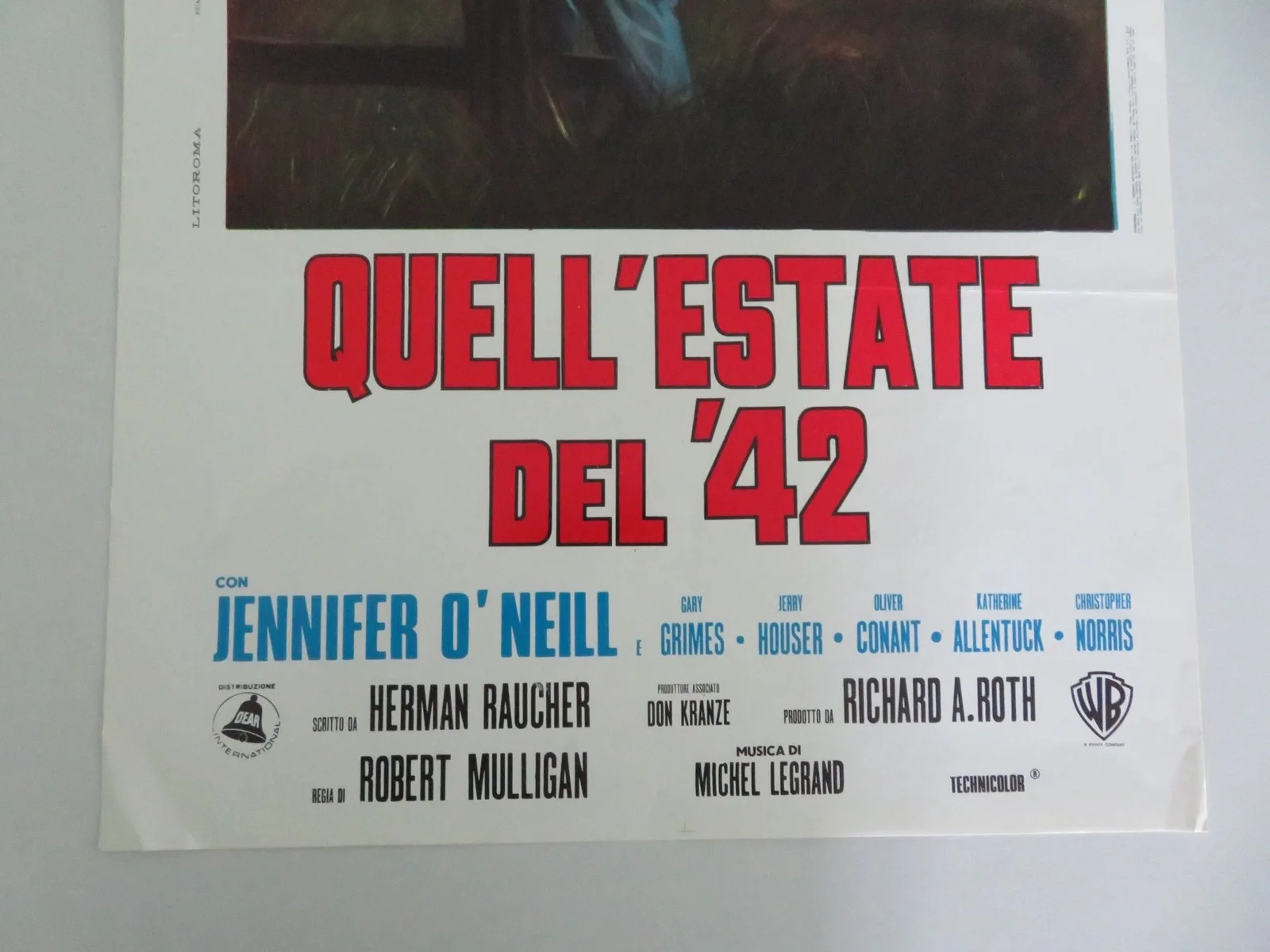 Summer of '42 Italian Locandina Poster Jennifer O'Neill 1971, изображение 4