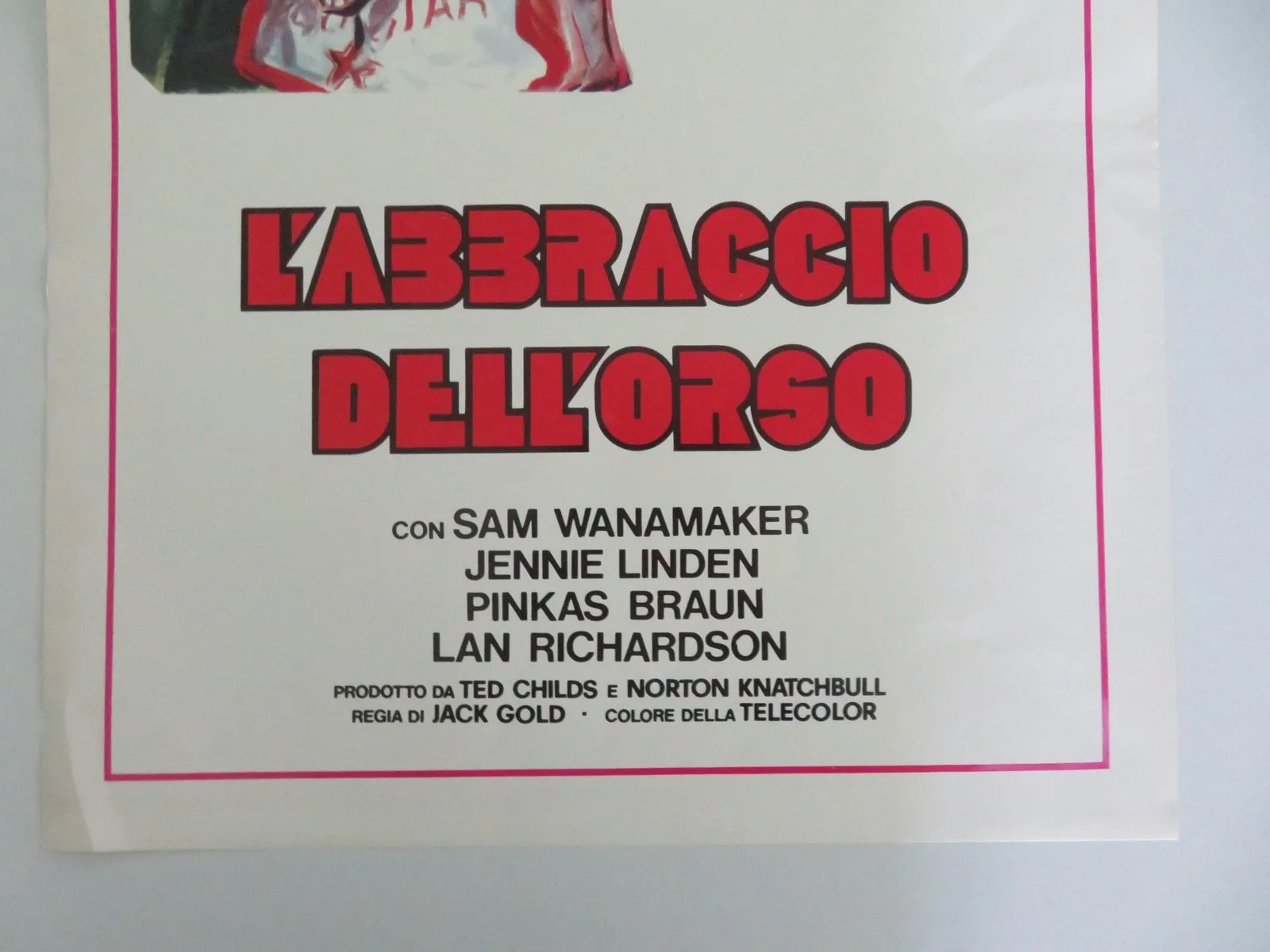 A Deadly Game Italian Locandina Poster David Hemmings Sam Wanamaker 1979, изображение 4