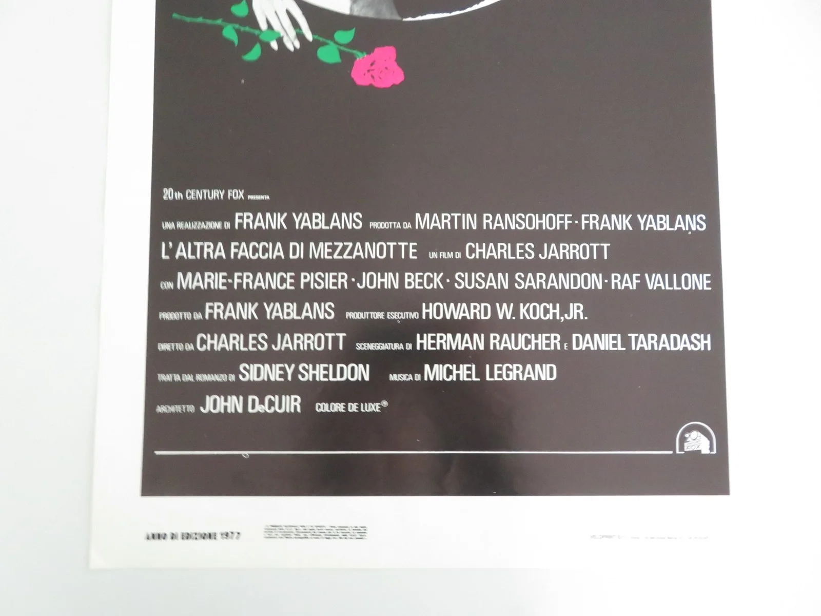 The Other Side of Midnight Italian Locandina Poster Marie-France Pisier 1977, изображение 4