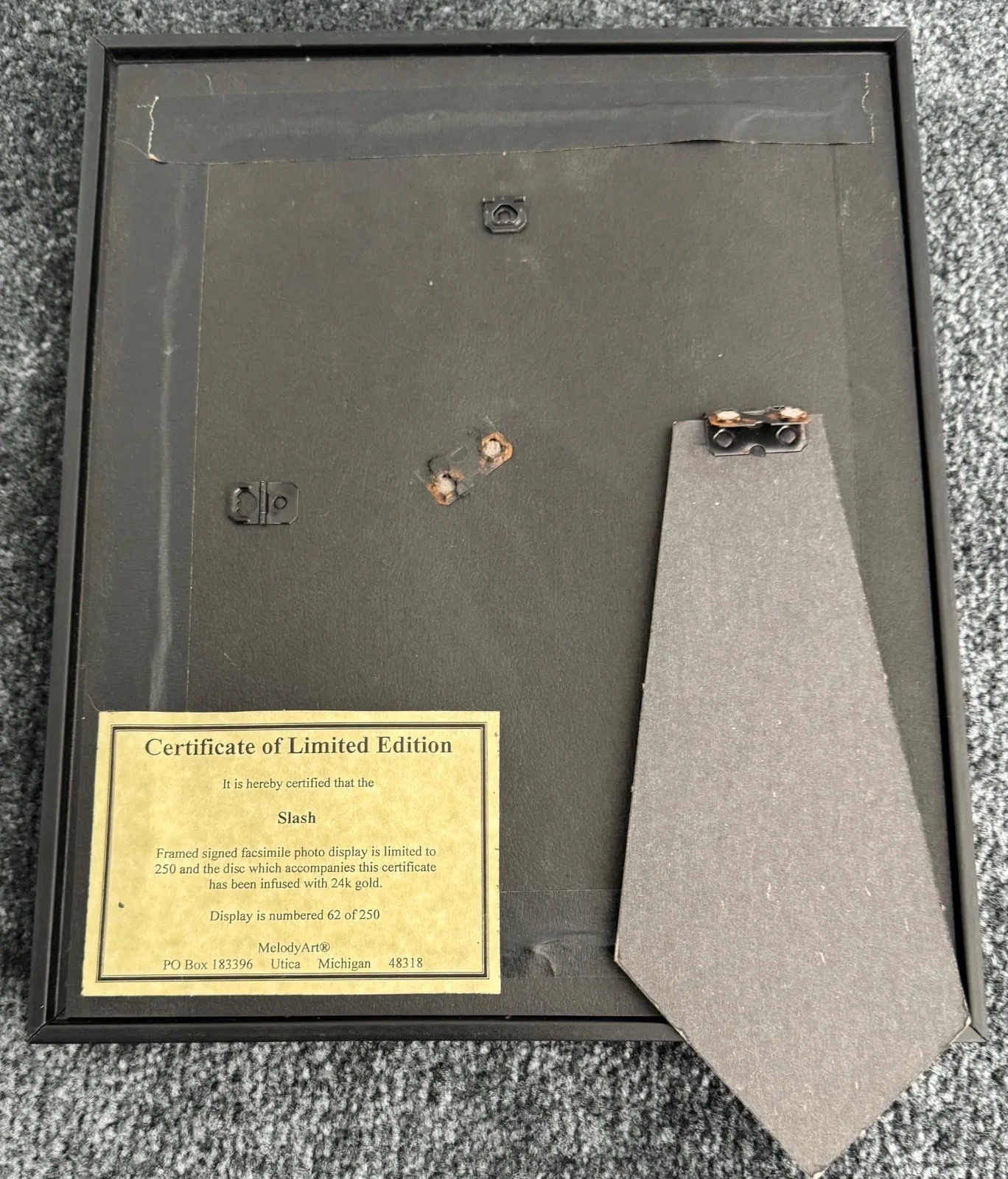 Limited Slash Guns N Roses Framed Signed Picture, 24K CD, with COA, изображение 2