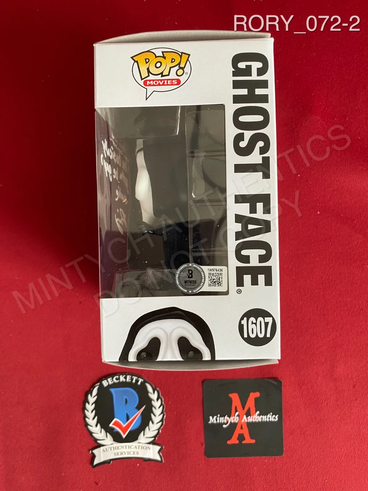 Rory Culkin — Rory Culkin autographed signed Ghost Face Funko Pop #1607 Scream Beckett COA, изображение 2