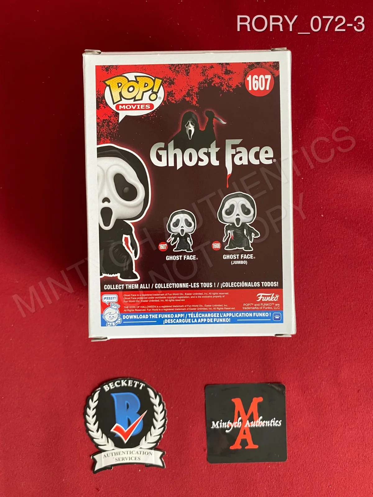 Rory Culkin — Rory Culkin autographed signed Ghost Face Funko Pop #1607 Scream Beckett COA, изображение 3