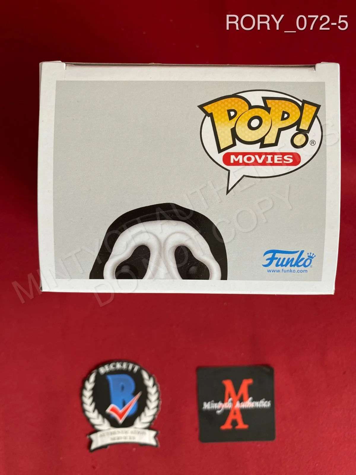 Rory Culkin — Rory Culkin autographed signed Ghost Face Funko Pop #1607 Scream Beckett COA, изображение 5
