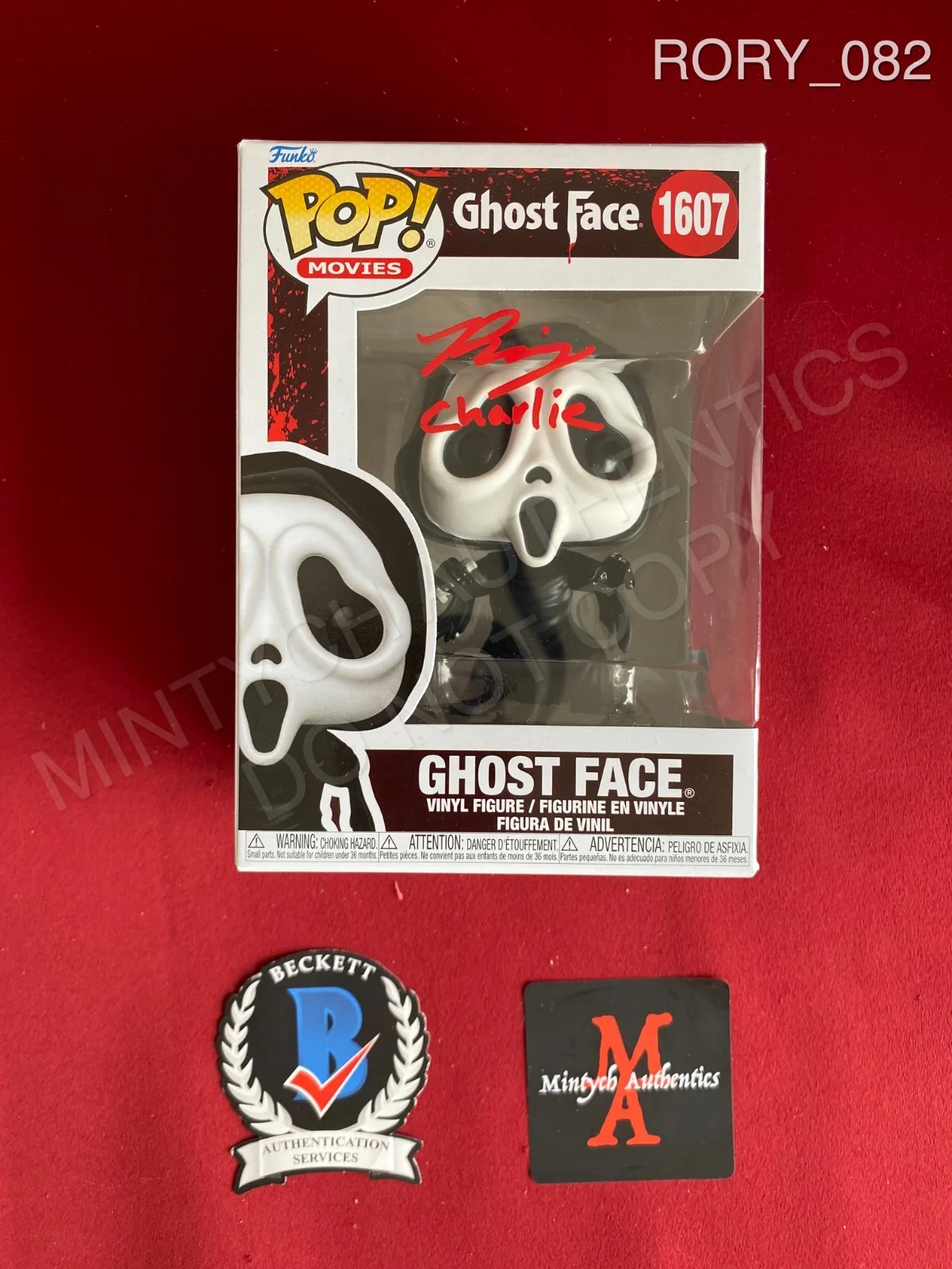 Rory Culkin — Rory Culkin autographed signed Ghost Face Funko Pop #1607 Scream Beckett COA