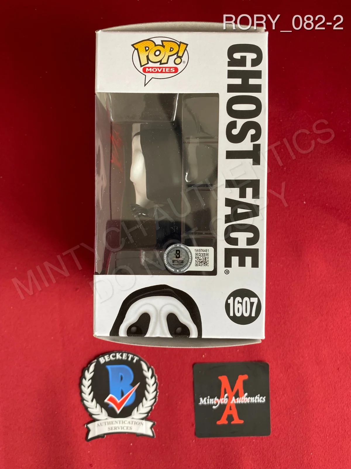 Rory Culkin — Rory Culkin autographed signed Ghost Face Funko Pop #1607 Scream Beckett COA, изображение 2