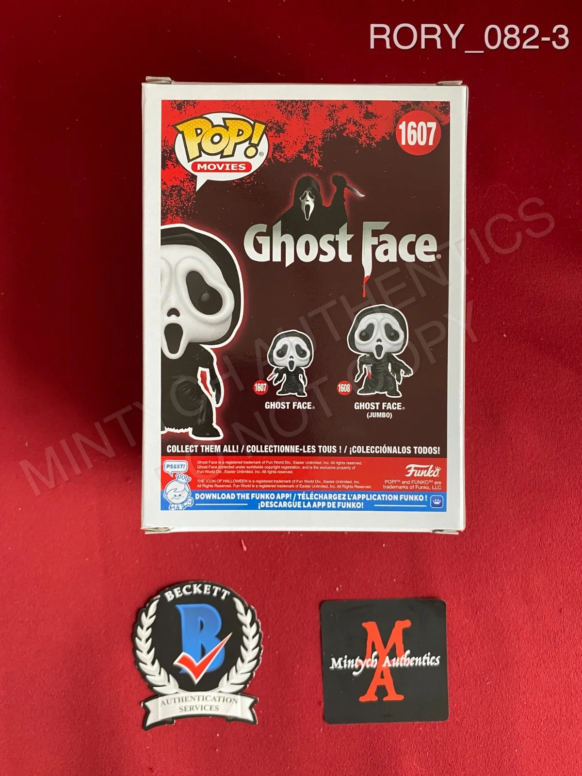 Rory Culkin — Rory Culkin autographed signed Ghost Face Funko Pop #1607 Scream Beckett COA, изображение 3