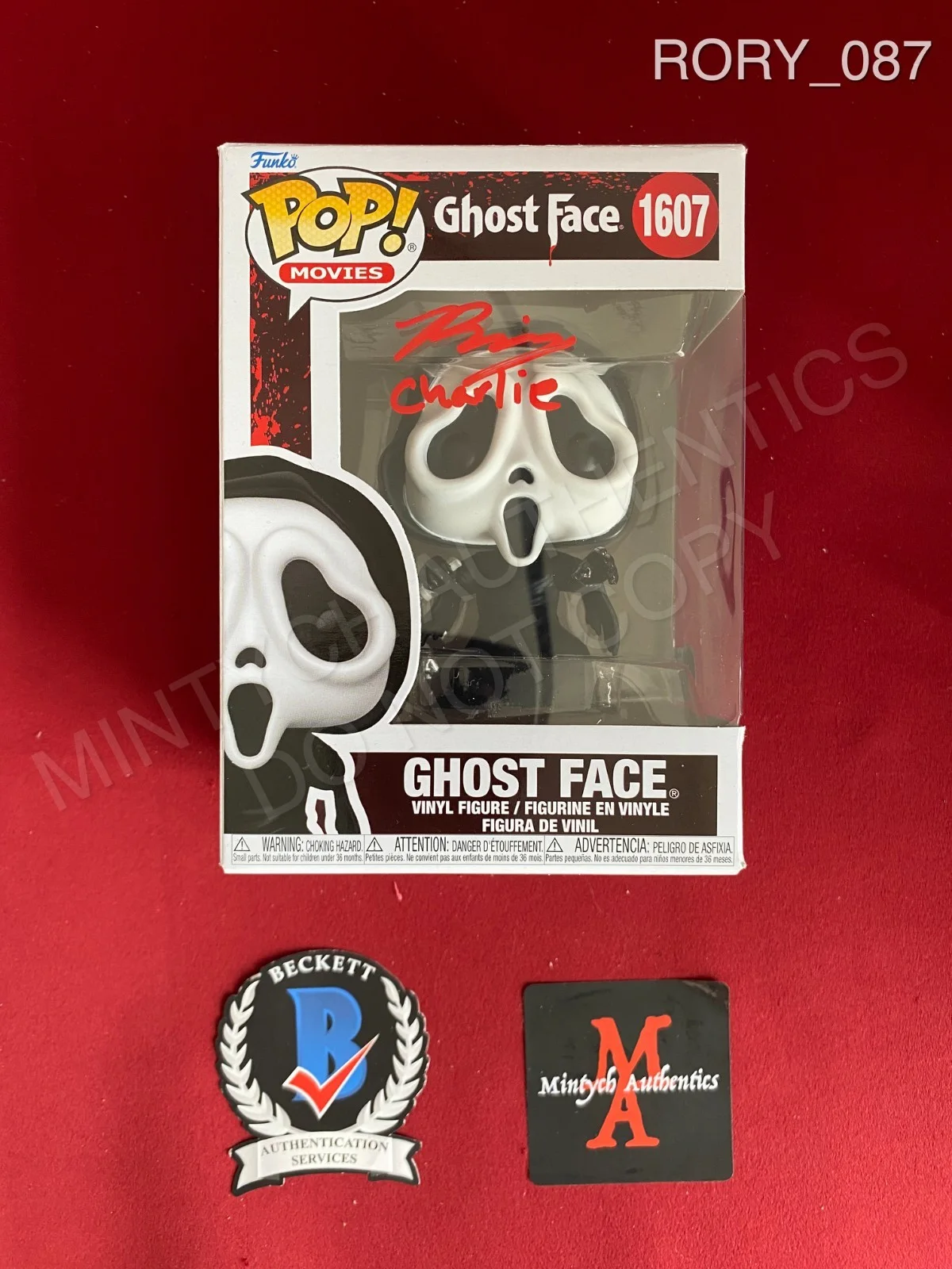 Rory Culkin — Rory Culkin autographed signed Ghost Face Funko Pop #1607 Scream Beckett COA