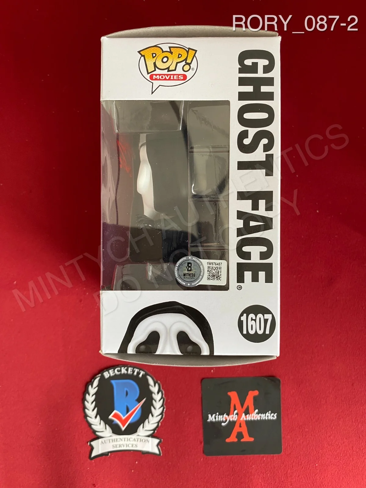 Rory Culkin — Rory Culkin autographed signed Ghost Face Funko Pop #1607 Scream Beckett COA, изображение 2