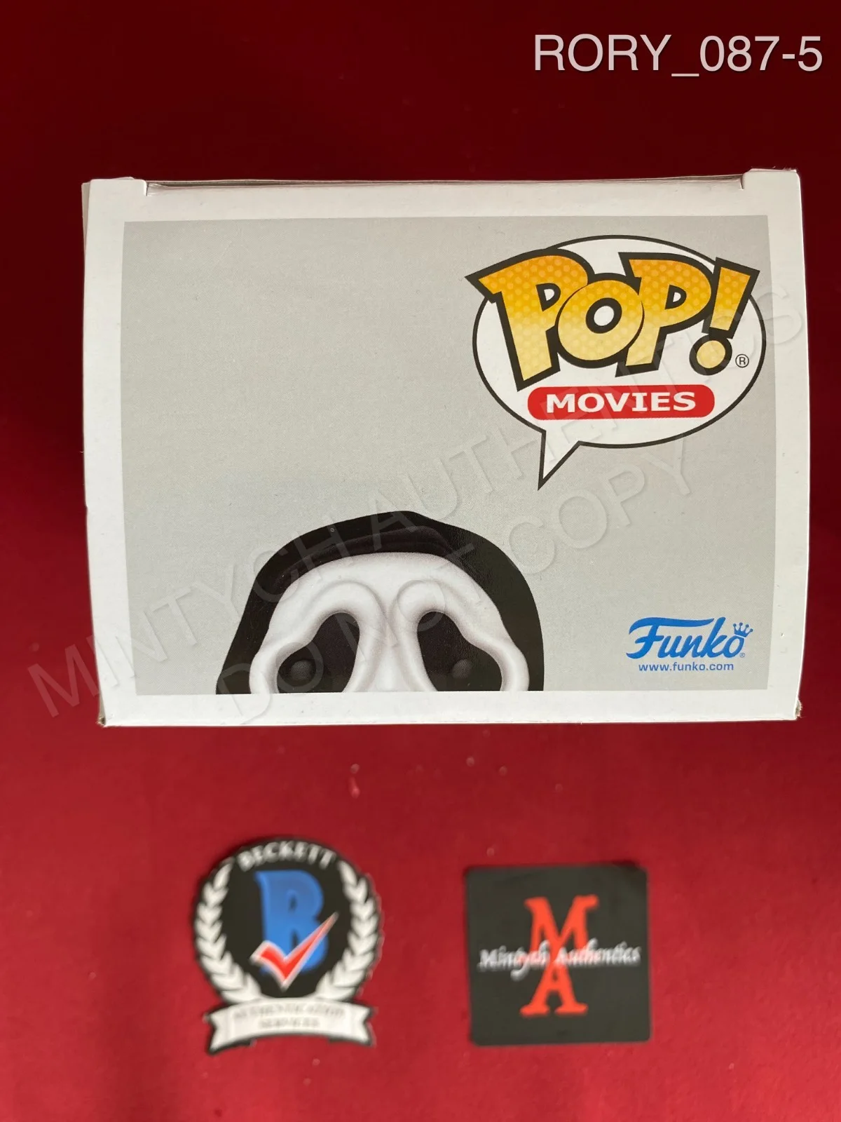 Rory Culkin — Rory Culkin autographed signed Ghost Face Funko Pop #1607 Scream Beckett COA, изображение 5
