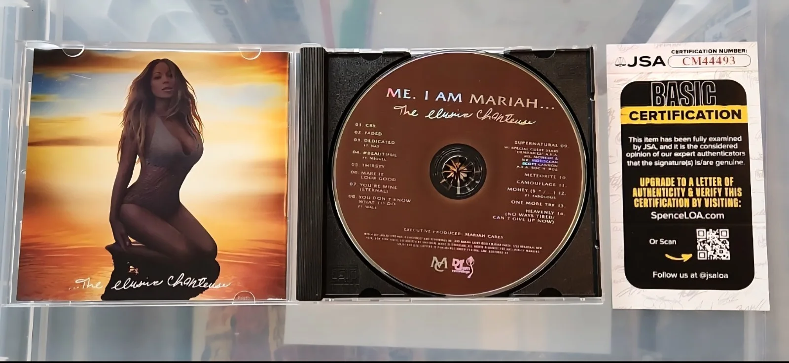 AUTOGRAPHED MARIAH CAREY ALBUM WITH COA JSA CERTIFIED, изображение 3
