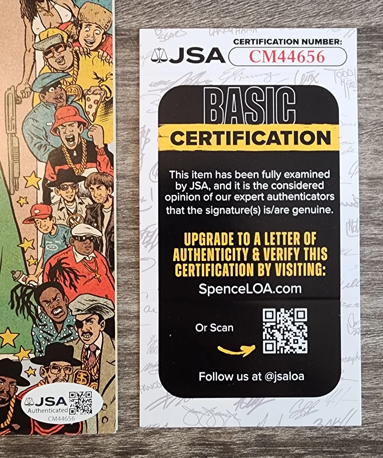 Flavor Flav Signed Hip Hop Family Tree #1 Comic Book Newbury Comics LEGEND JSA, изображение 2