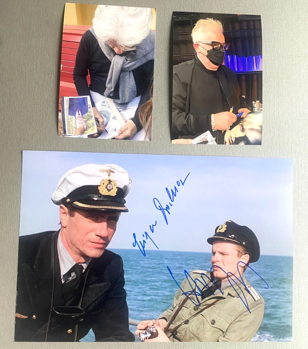 Herbert Grönemeyer & Jürgen Prochnow — JÜRGEN PROCHNOW & HERBERT GRÖNEMEYER 'The Boat' signed 8x10 Photo autographed