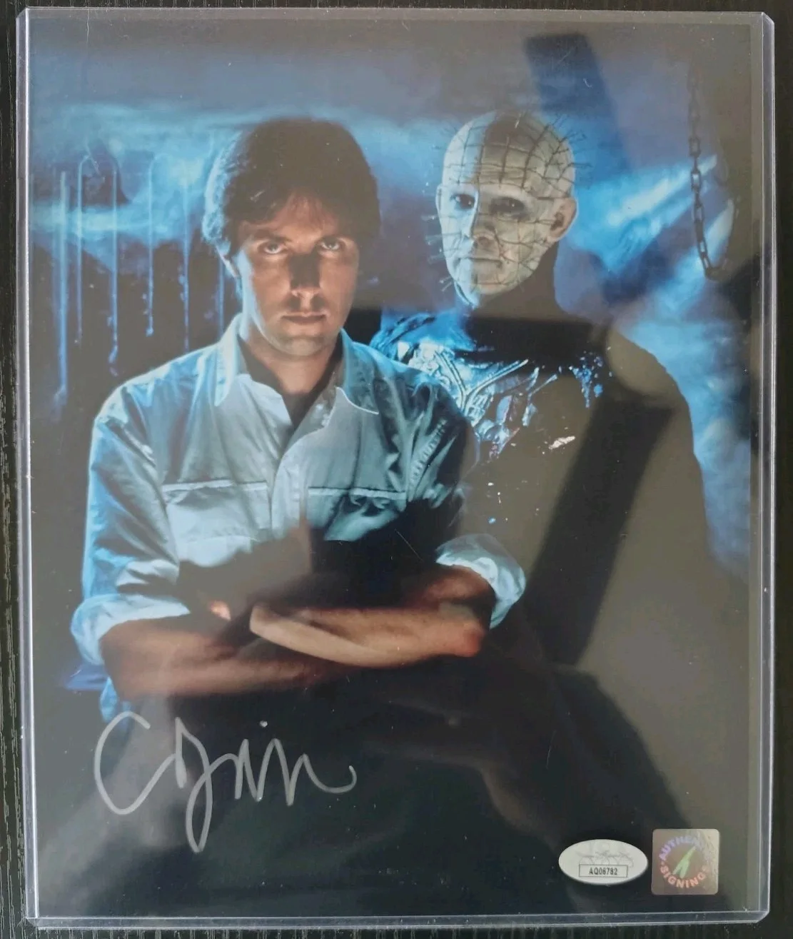 Clive Barker — Clive Barker Autographed Signed Hellraiser 8x10 photo Pinhead JSA COA Horror