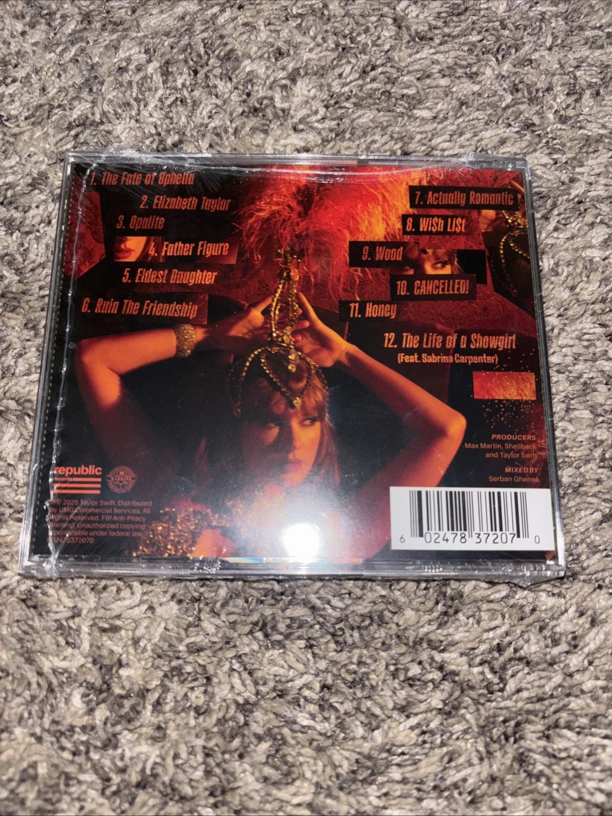 Taylor Swift - The Life of a Showgirl CD + Hand Signed Photo 1 IN HAND SHIPS NOW, изображение 2