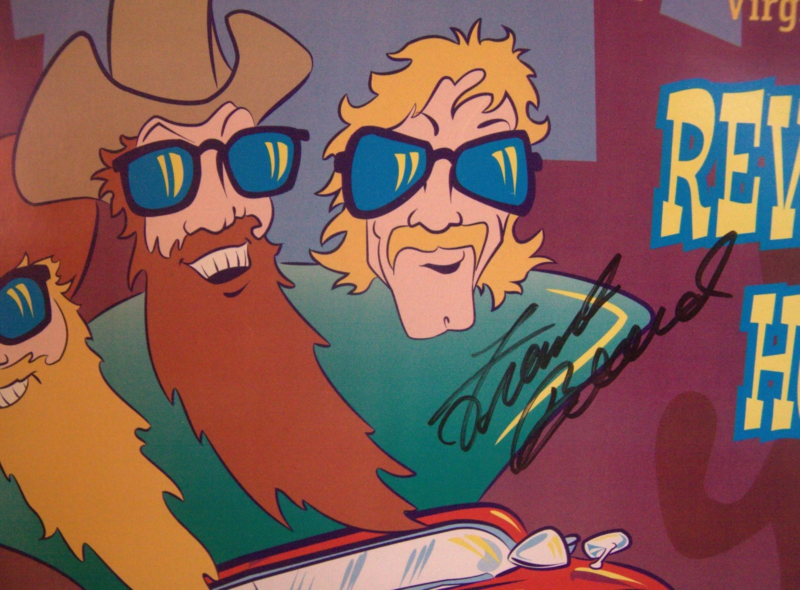 ZZ TOP hand signed autographed poster RARE!! ORIGINAL LINEUP, image 5