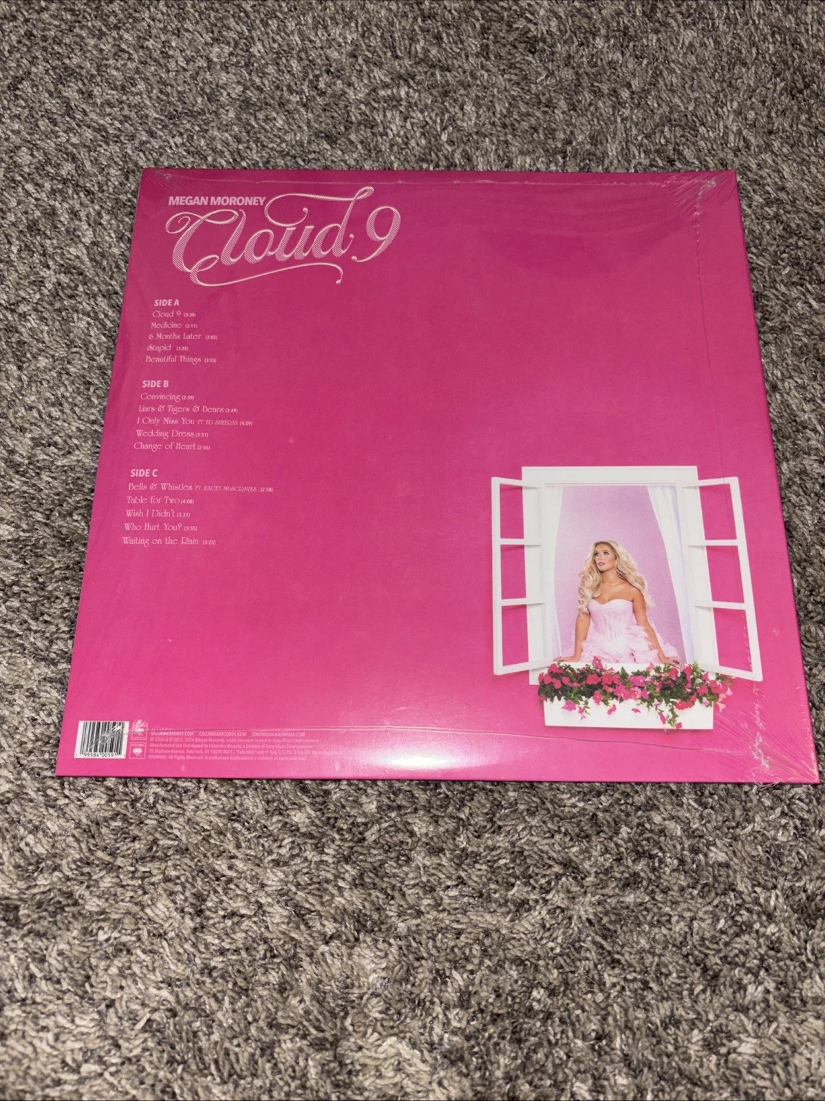 Megan Moroney Cloud 9: Megan's Signature Pink Signed Vinyl LP Record Auto, image 2