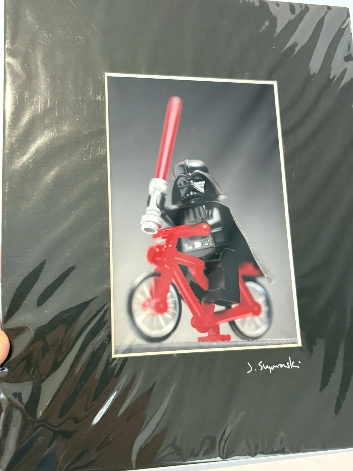 Joe Shymanski — Joe Shymanski Signed Mat DARTH VADER Storm Troopers Candy Angel Free Hugs LEGOs, image 4