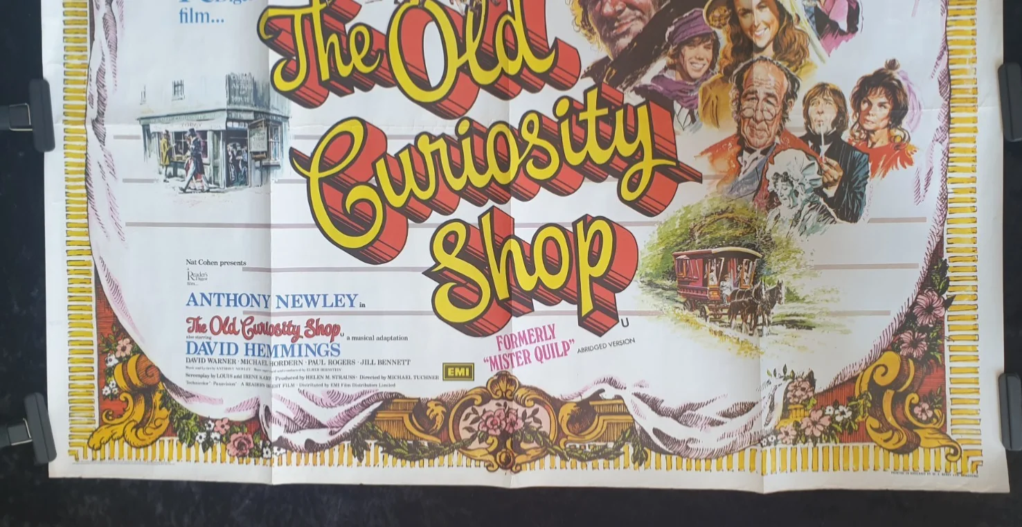 Old Curiosity Shop Original UK Quad Poster 39x30 Anthony Newley Hemmings, изображение 4