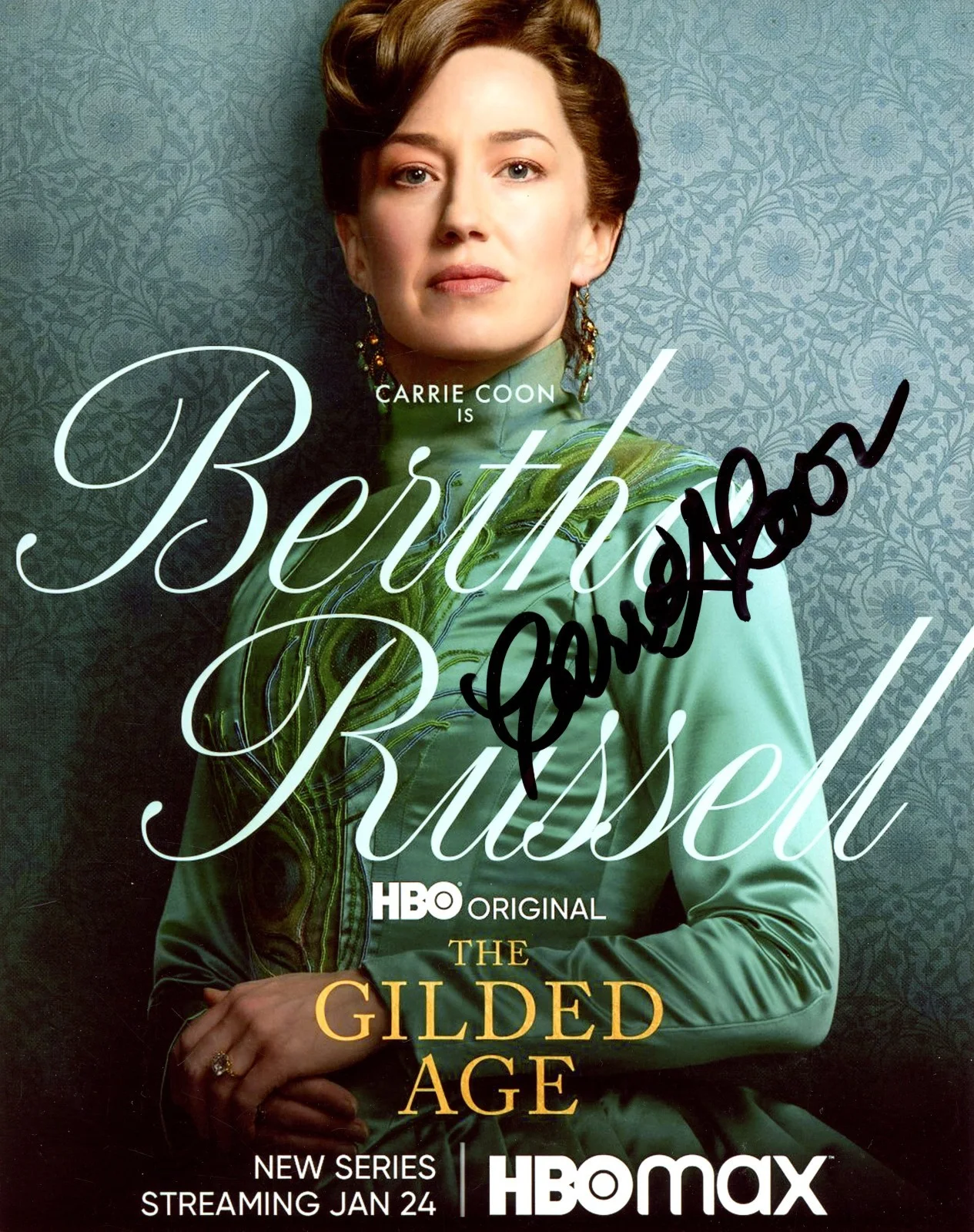 Carrie Coon — Carrie Coon Signed Autographed THE GUILDED AGE 8x10 Photo EXACT Proof B ACOA, изображение 2