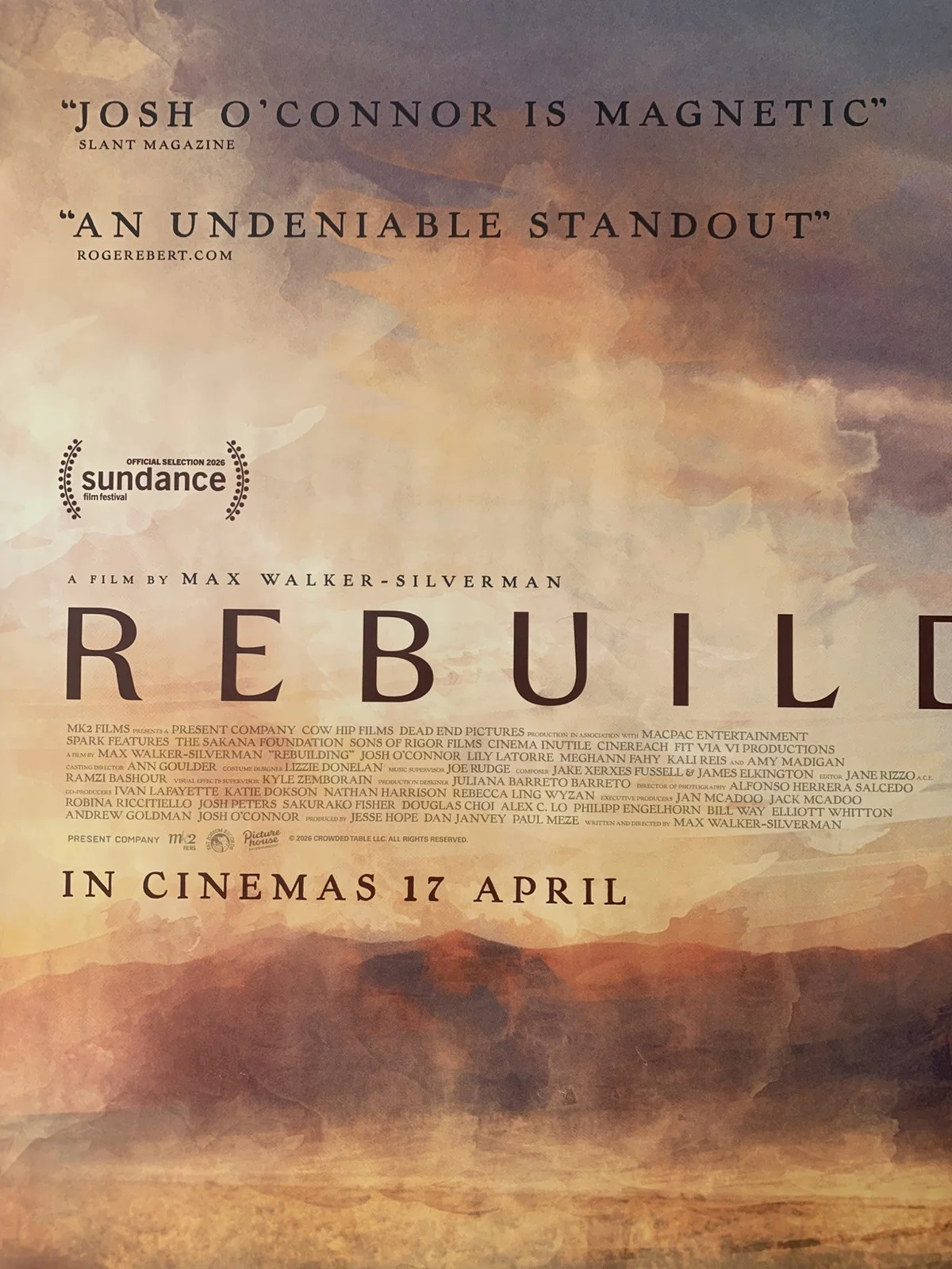 REBUILDING UK Quad Movie Poster 2026 JOSH O'CONNOR & MEGHANN FAHY, изображение 3