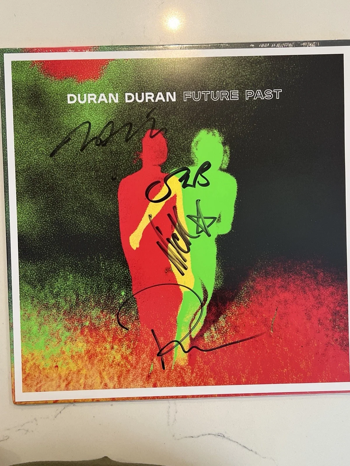 Duran Duran Hand Signed Vinyl Print Plus Album Future Past AUTOGRAPHED #1, image 2