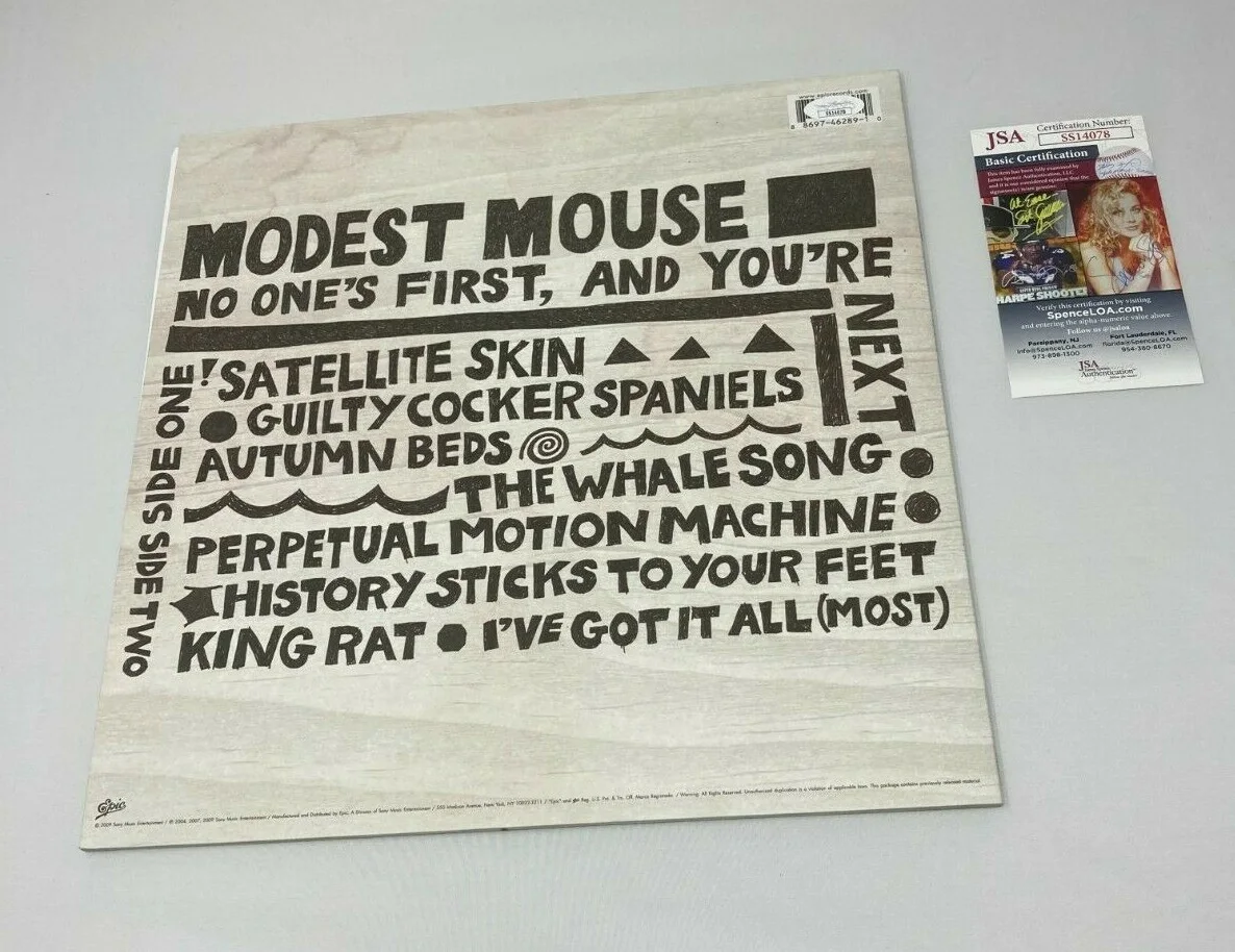 Isaac Brock signed Modest Mouse No One's First And You're Next Album JSA COA, изображение 2
