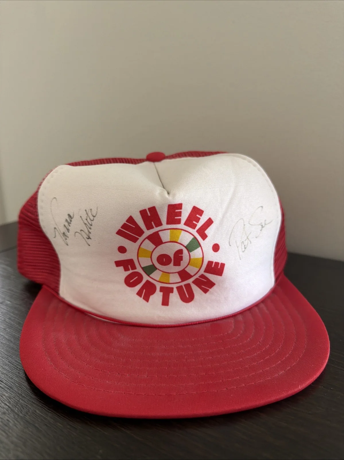 Vanna White & Pat Sejak — Wheel of Fortune Autographed Baseball Hat Signed by Vanna White and Pat Sejak