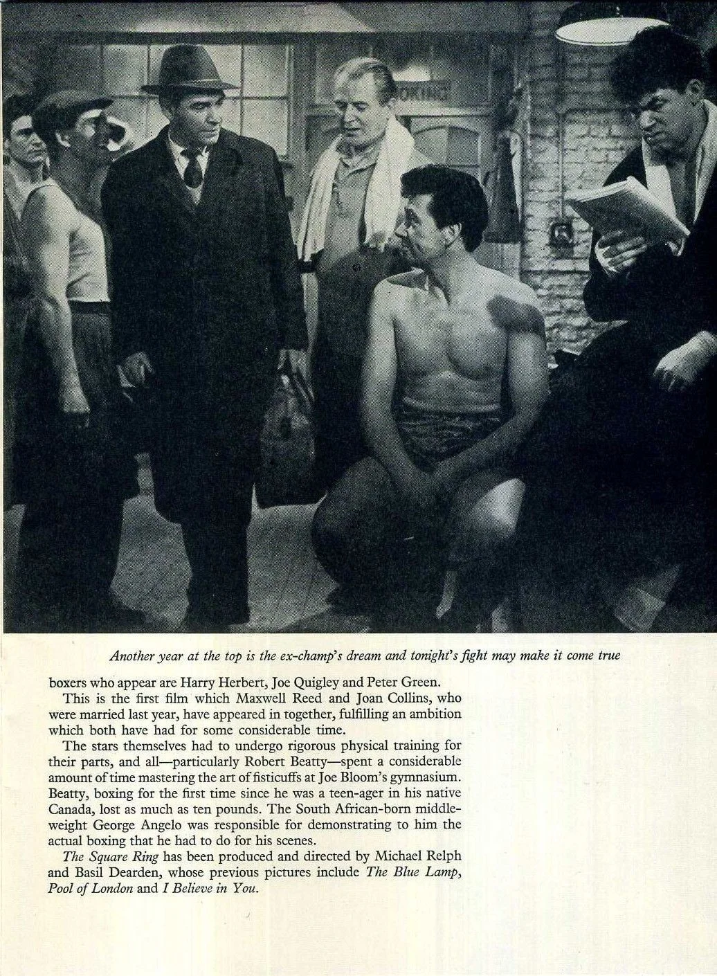 SQUARE RING 1953 Jack Warner, Robert Beatty, Maxwell Reed UK EALING BROCHURE, image 2