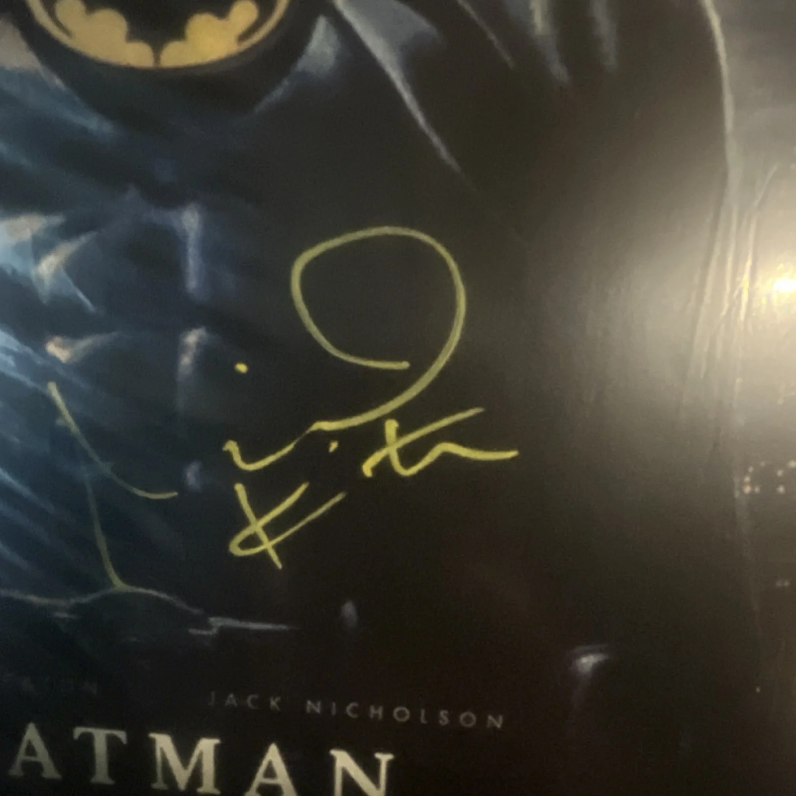 Michael Keaton — Batman 1989 Original Poster Signed by Michael Keaton Authenticated, image 3