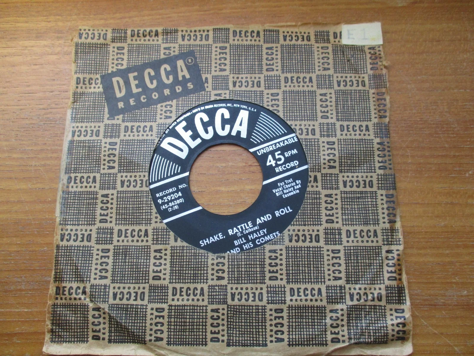 Bill Haley Comets Signed 45 RPM Rudy Pepilli Ray Cawley John Gilliland Estate, изображение 2