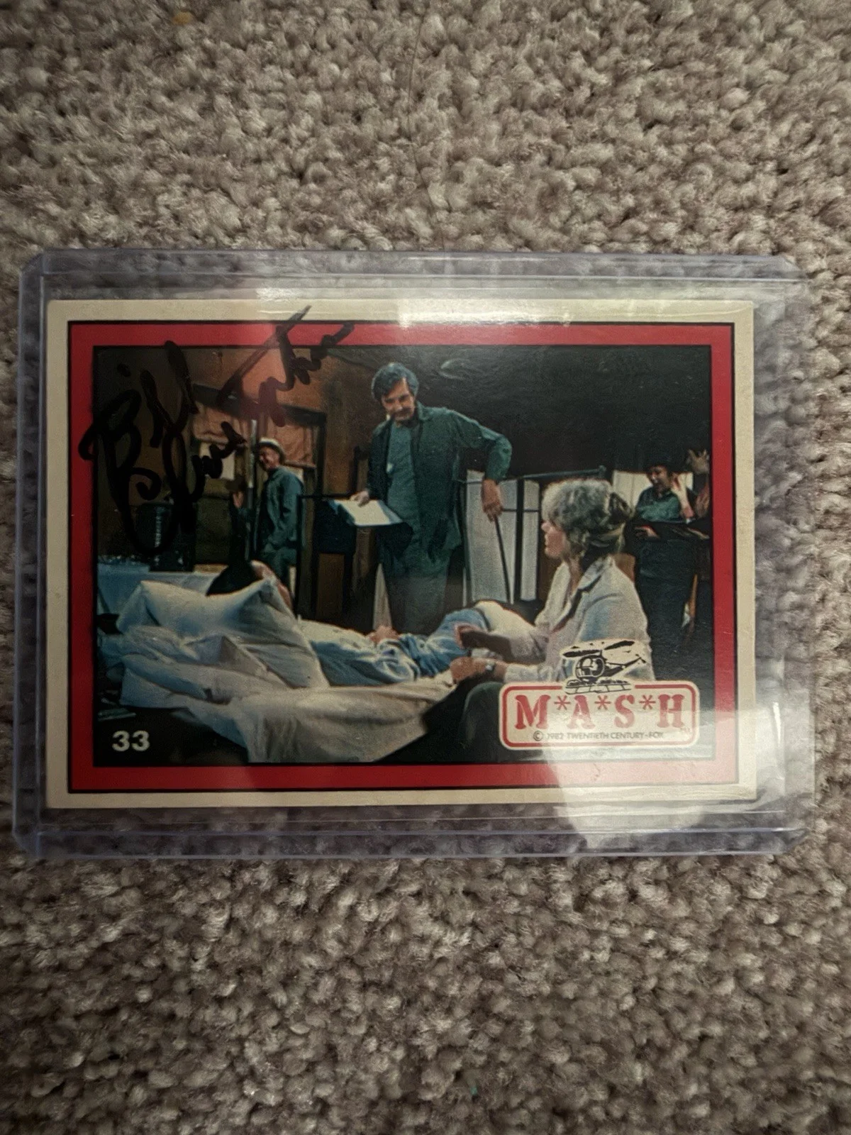 1982 Donruss M*A*S*H Trading Cards 22,33,36 autographed by William christopher, image 4