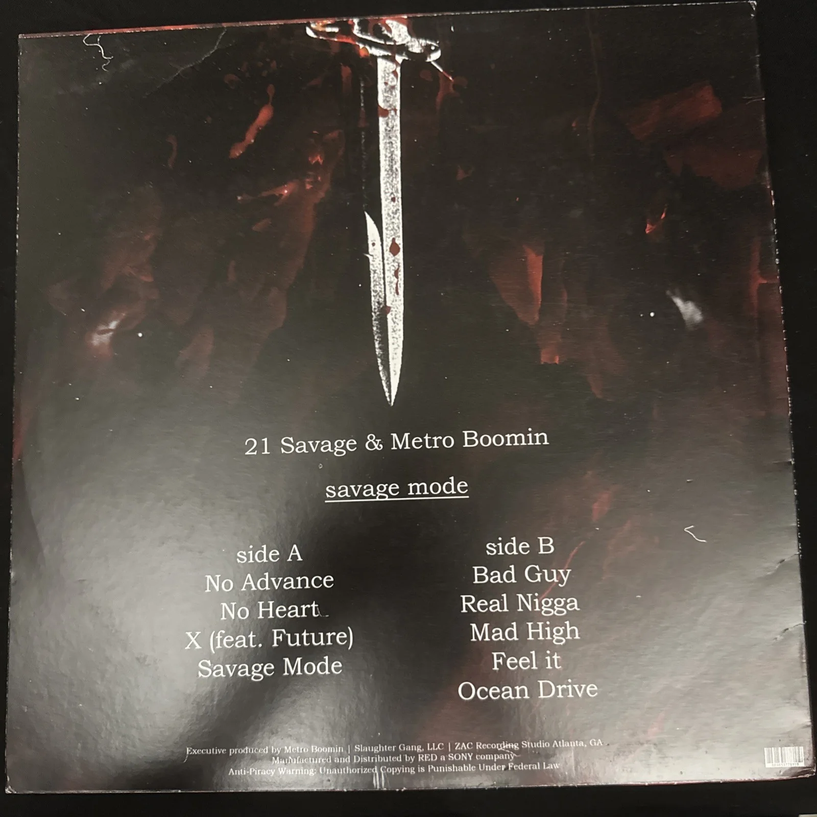 21 Savage Signed Autographed Vinyl LP "Savage Mode" Cover JSA COA Rare, image 5