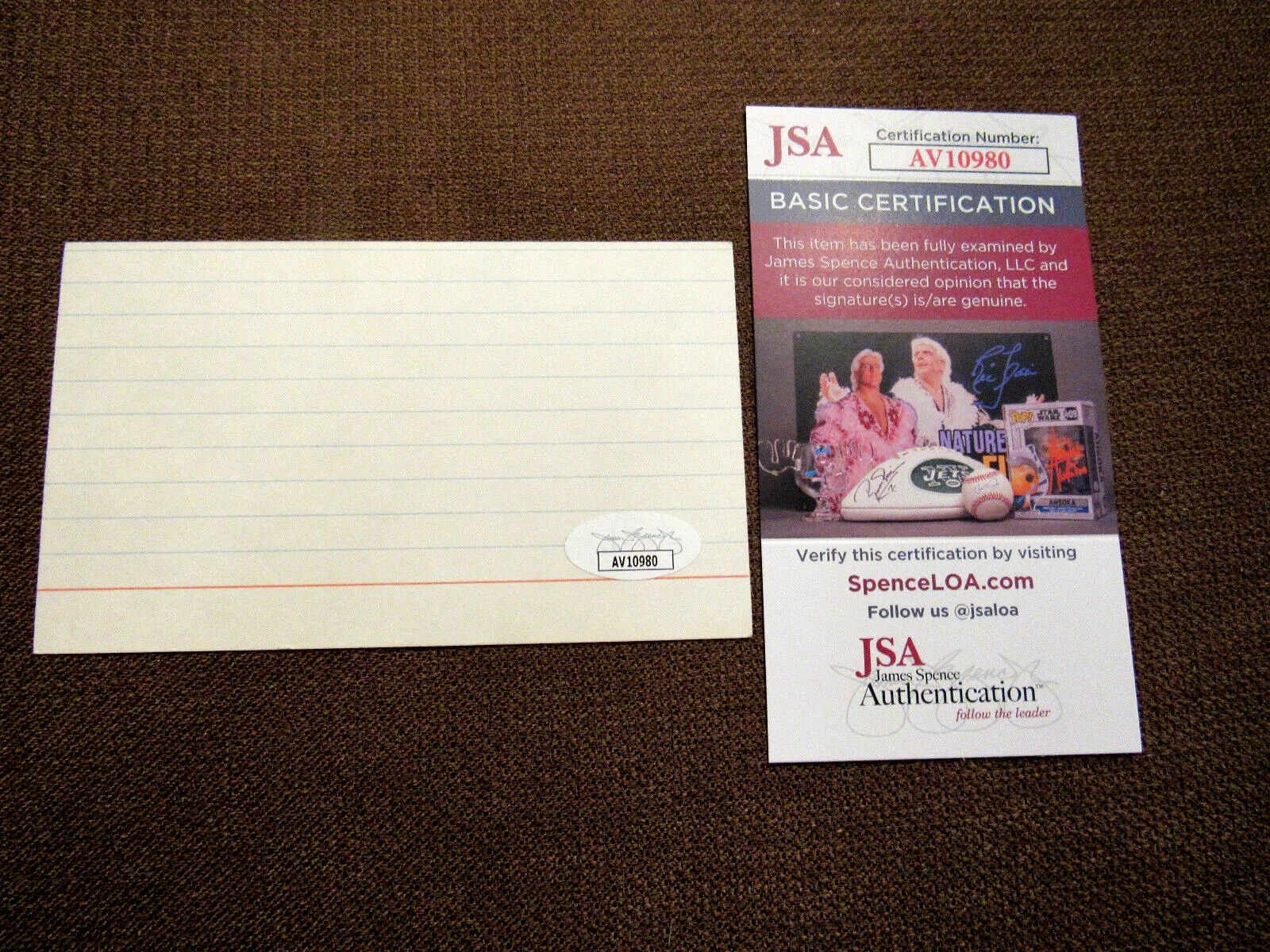 George Burns — GEORGE BURNS COMEDIAN MOVIE ACTOR SIGNED AUTO VINTAGE INDEX CARD JSA BEAUTY, изображение 2