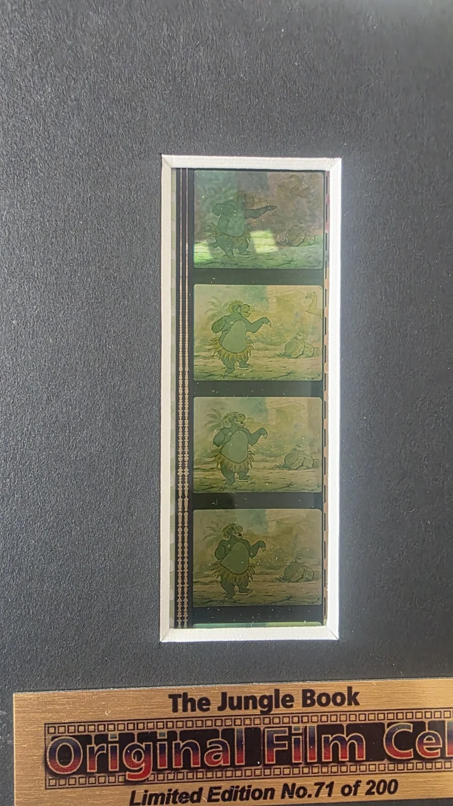 Framed Original Disney Jungle Book Film Cel Limited Edition 71/200, изображение 4