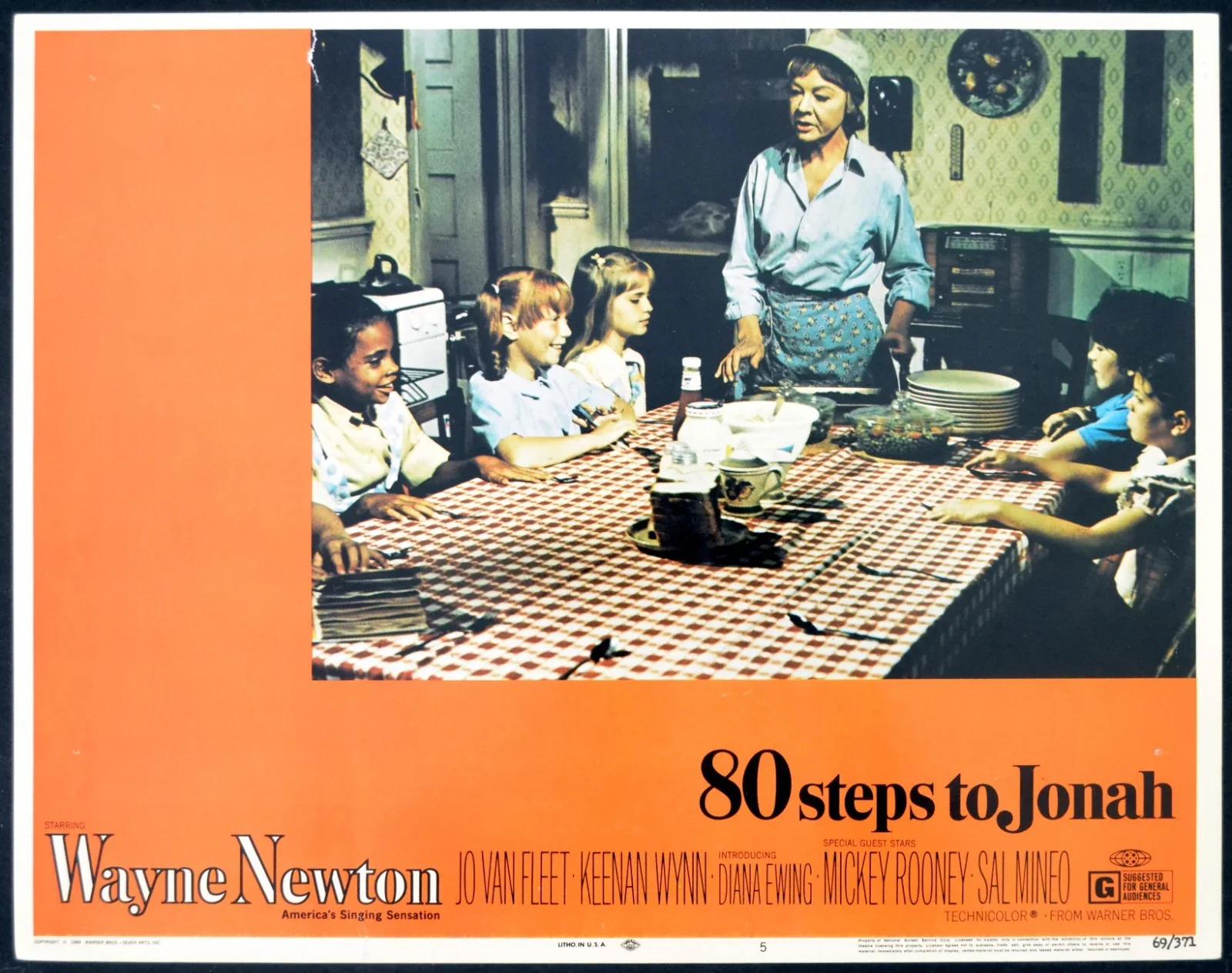 80 STEPS TO JONAH 1969 Wayne Newton, Mickey Rooney, Jo Van Fleet 3 LOBBY CARDS, изображение 2
