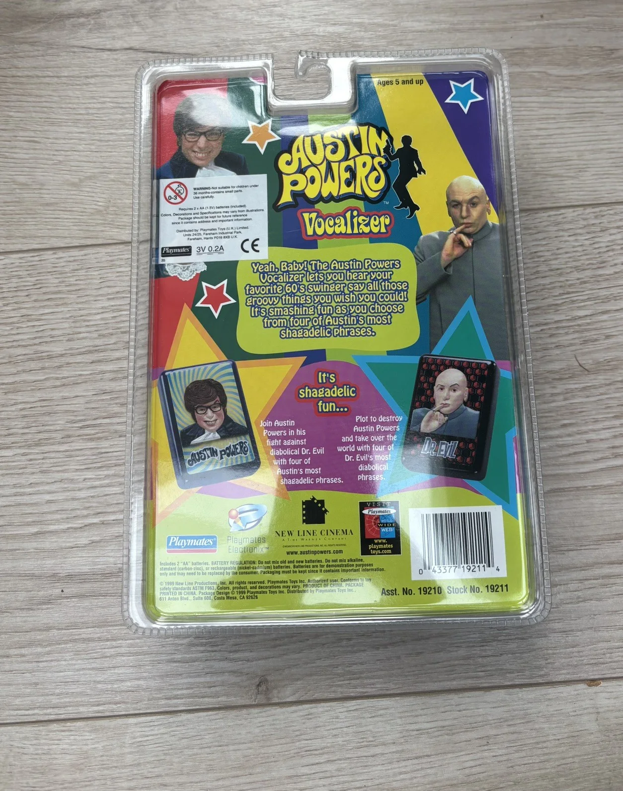 Austin Powers Vocalizer 1999 (playmates) New in Box - working, image 2