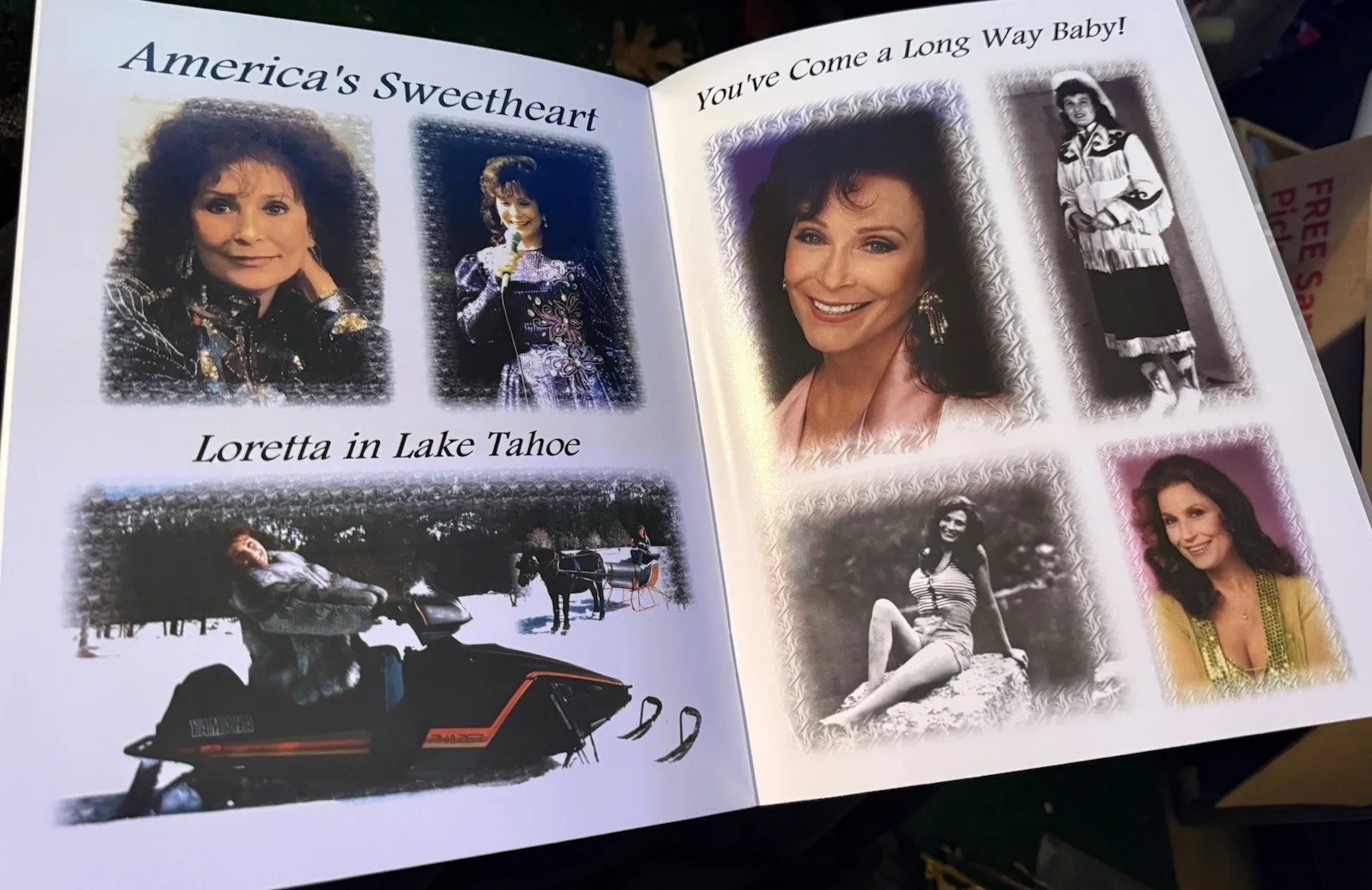Loretta Lynn-The Cinderella Story- Autographed -Tour Book, изображение 5