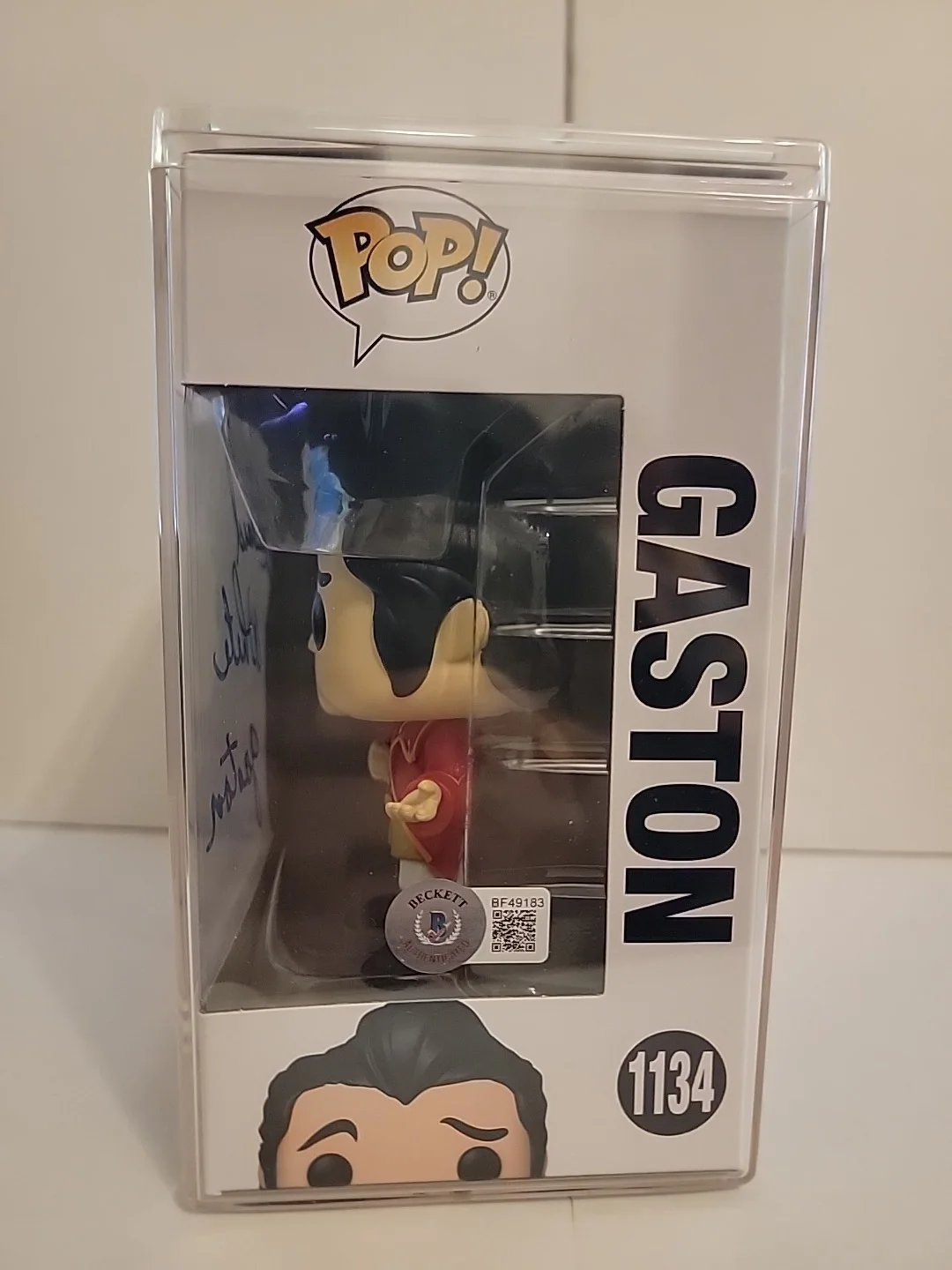 Richard White — Signed Richard White Gaston Beauty And The Beast 1134 Funko Pop Beckett BAS COA, изображение 2