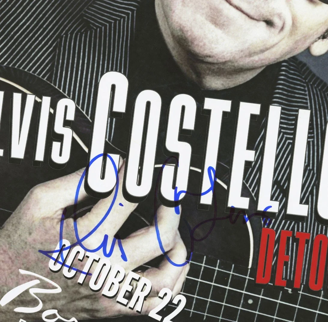 Elvis Costello autographed gig poster, image 2
