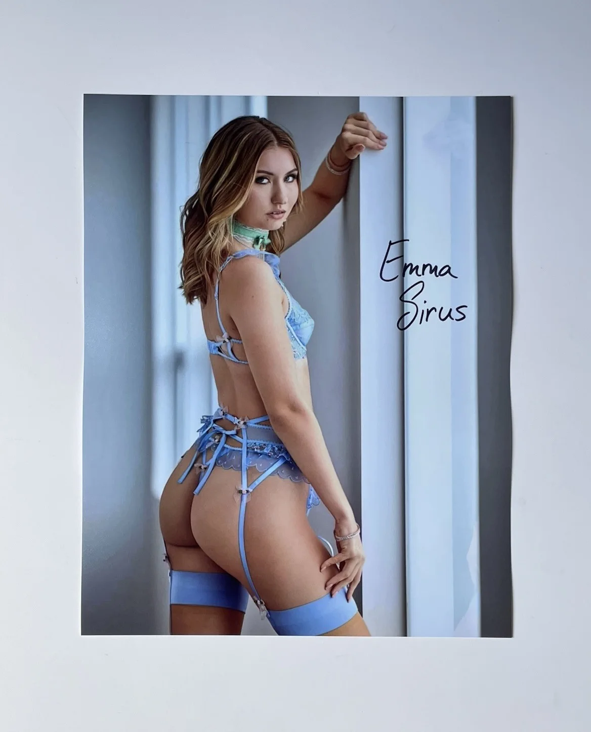 Emma Sirus — Emma Sirus hand signed authentic 8x10 photo Adult star