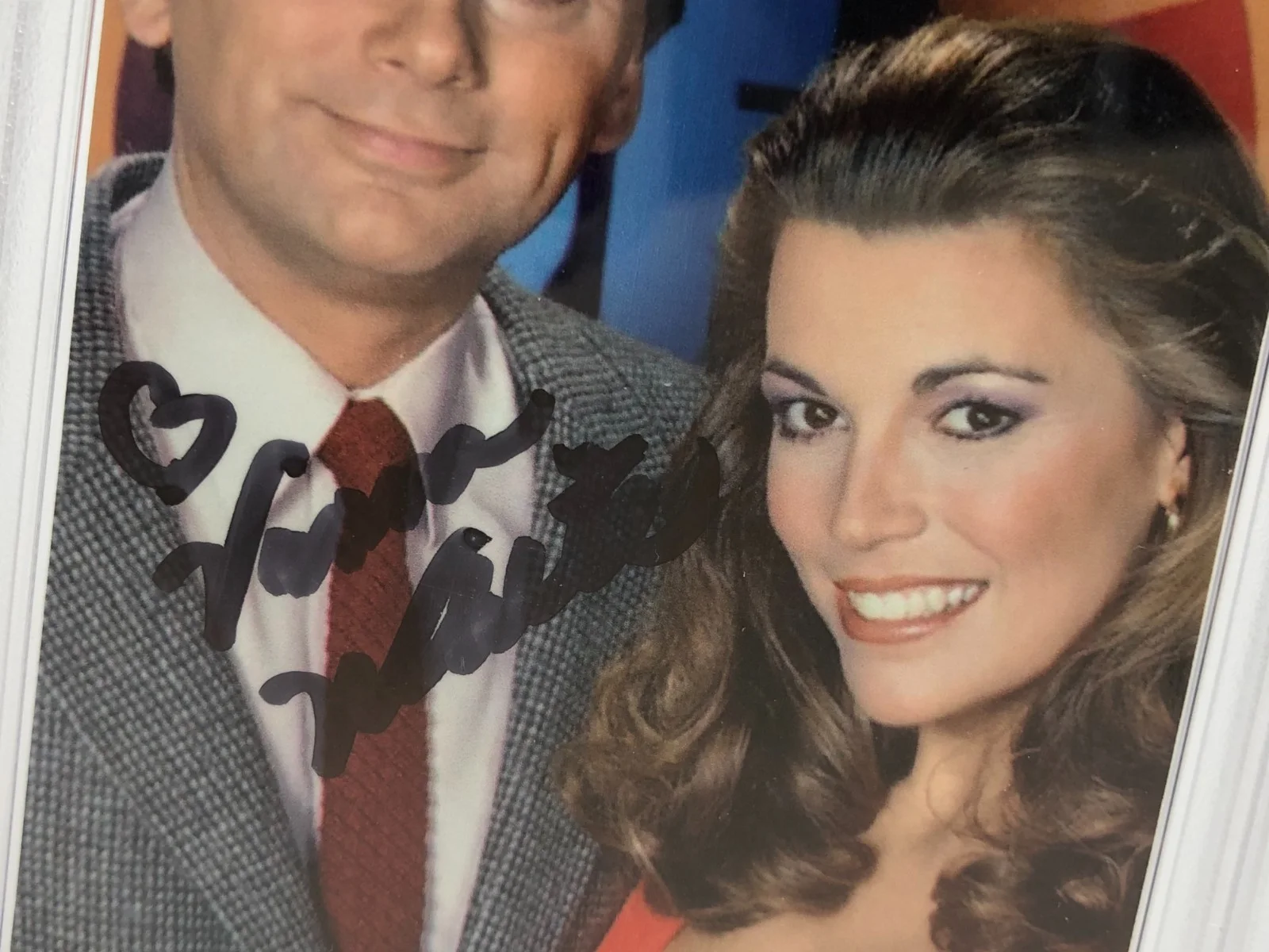 VANNA WHITE — VANNA WHITE PSA AUTO Signed Authentic Custom Card TV Host on WHEEL OF FORTUNE, изображение 3