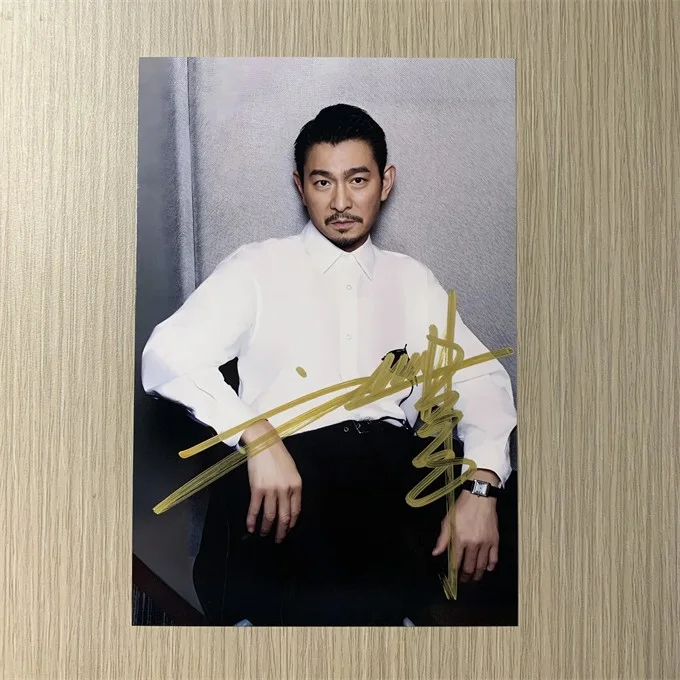 6" Liu DeHua/Andy Lau 刘德华 Hand Signed Autographed Photo Autographs Collection, изображение 2